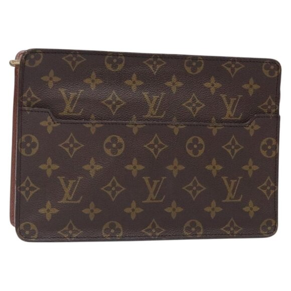 LOUIS VUITTON Monogram Pochette Homme Clutch Bag - Picture 2 of 15